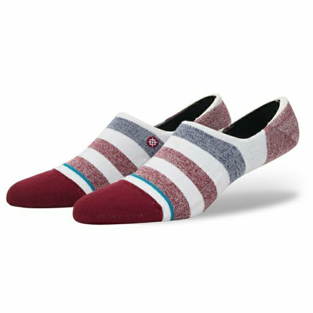 Stance Robinsen No Show Socks White Red M New